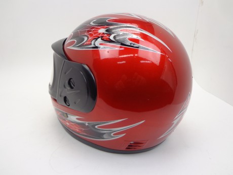 Шлем интеграл FALCON XZF01 (2 визора - простой и усиленный) (красный) (154892885417)