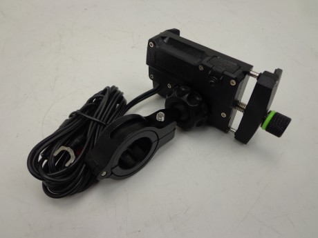Аллюминиевый универсальный держатель SMMOTOALUSB мотокраб с USB на руль мотоцикла, велосипеда (15511122100865)