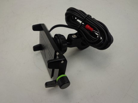 Аллюминиевый универсальный держатель SMMOTOALUSB мотокраб с USB на руль мотоцикла, велосипеда (15511122117821)