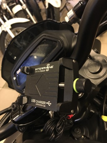 Аллюминиевый универсальный держатель SMMOTOALUSB мотокраб с USB на руль мотоцикла, велосипеда (15654414852704)