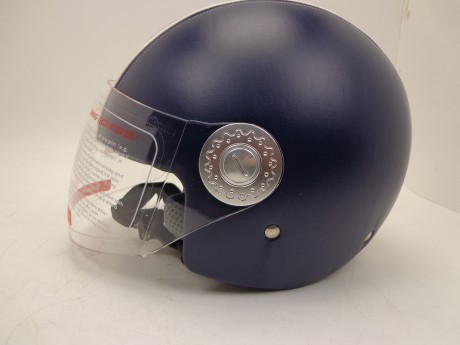 Шлем Vespa 522 открытый кожа aegean (15535170975828)
