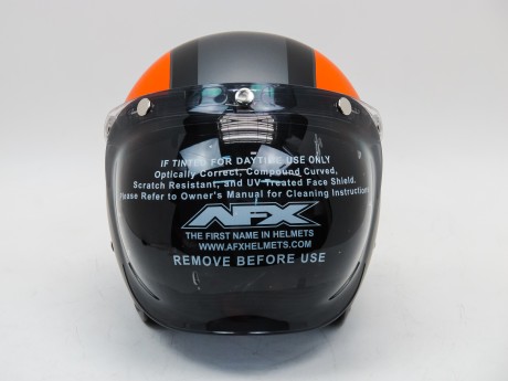 Стекло для шлема AFX 3-SNAP VINTAGE FLIP BUBBLE SHIELD SMOKE (15623501115952)