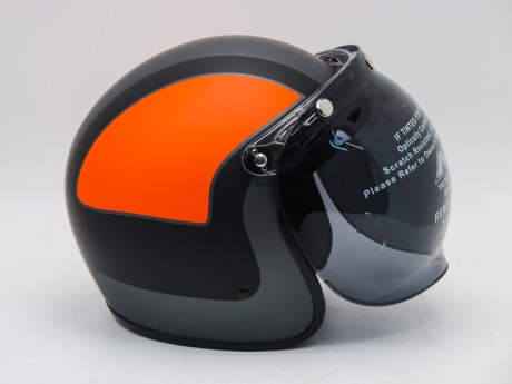 Стекло для шлема AFX 3-SNAP VINTAGE FLIP BUBBLE SHIELD SMOKE (15623501118723)