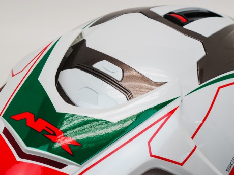 Шлем AFX FX-50 SIGNAL JET  WHITE/GREEN/RED (15623393785571)