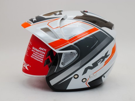 Шлем AFX FX-50 SIGNAL JET WHITE/ORANGE (15623393074321)