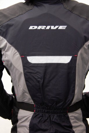 Куртка текстильная FIANRO RACING Drive (чёрно-серая) (16449187433661)