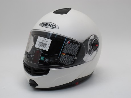 Шлем Nexo Touring flat white (модуляр) (15636486629683)