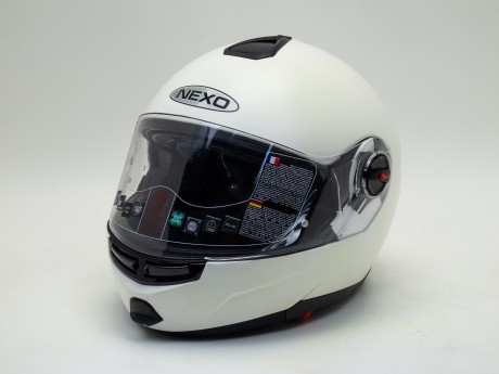 Шлем Nexo Touring flat white (модуляр) (15792026714304)
