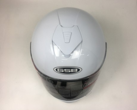 Шлем GSB G-349 White Glossy (15665449984037)