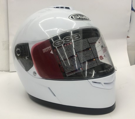 Шлем GSB G-349 White Glossy (1566574047943)