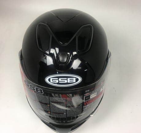 Шлем GSB G-339 BLACK GLOSSY (15665454044145)