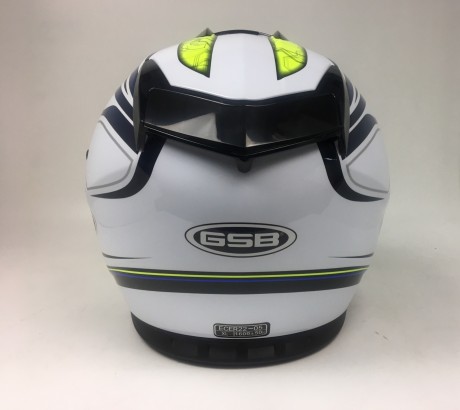 Шлем GSB G-350 Blue/Yellow (15665507492379)