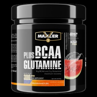 Аминокислотный комплекс БЦАА Maxler BCAA + Glutamine 300 г Lemon Tea (1574870839752)
