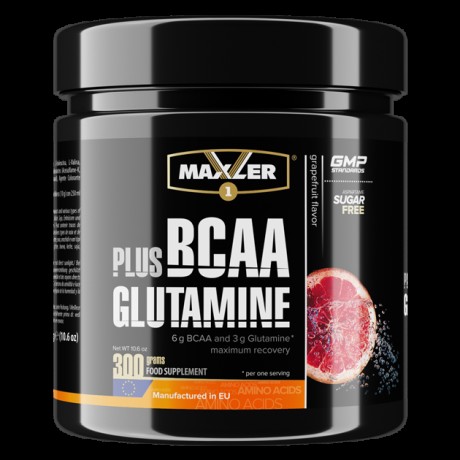 Аминокислотный комплекс БЦАА Maxler BCAA + Glutamine 300 г Lemon Tea (15748708400914)