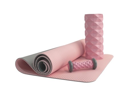 Коврик для йоги Ironmaster 6 мм TPE розовый (15750173894813)