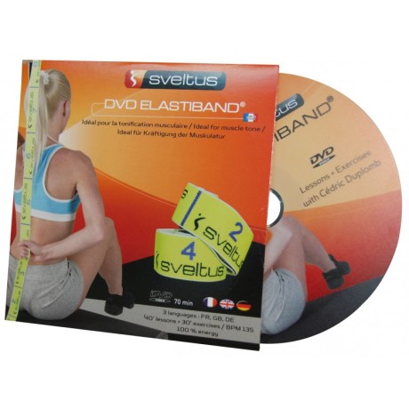 Эспандер Elastiband, 3 сопротивления с DVD-диском и постером (15754585894921)