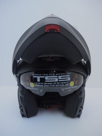 Шлем мото HIZER 625 matt black (16515918042855)