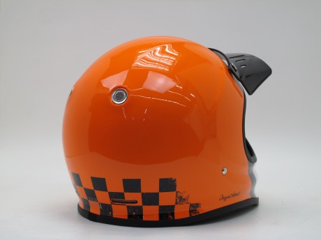 Шлем (кроссовый) Origine VIRGO Danny оранжевый/черный/белый глянцевый (15838608792571)