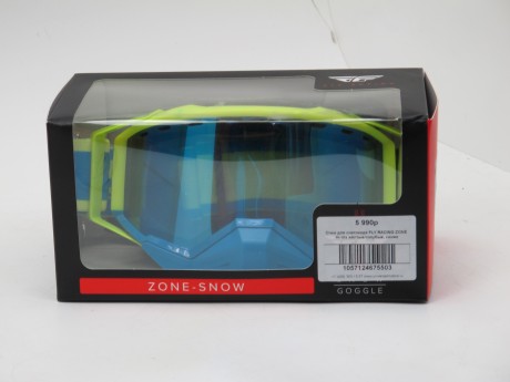 Очки для снегохода FLY RACING ZONE Hi-Vis жёлтые/голубые, синие (15839481933472)