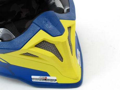 Шлем (кроссовый) JUST1 J39 REACTOR жёлтый/синий матовый (1584462689493)
