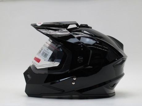 Шлем (мотард) Ataki FF802 Solid черный глянцевый (15844633164068)