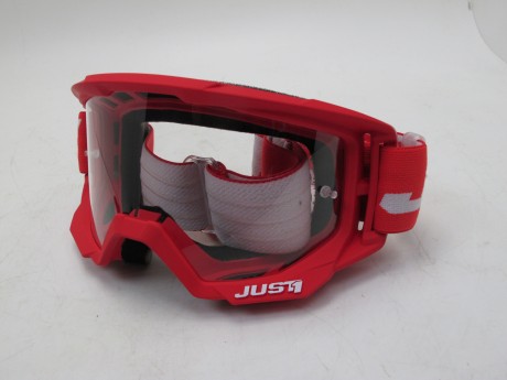 Очки для мотокросса JUST1 VITRO красные/белые зеркальные (15883570288589)