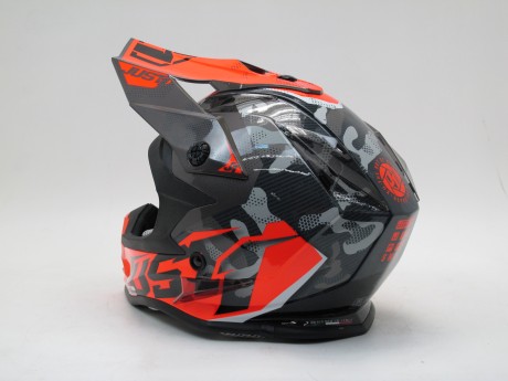Шлем (кроссовый) JUST1 J32 YOUTH SWAT Hi-Vis оранжевый/черный глянцевый (15883553988778)