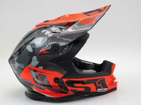 Шлем (кроссовый) JUST1 J32 YOUTH SWAT Hi-Vis оранжевый/черный глянцевый (15883554064415)
