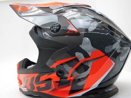 Шлем (кроссовый) JUST1 J32 YOUTH SWAT Hi-Vis оранжевый/черный глянцевый (15883554225901)