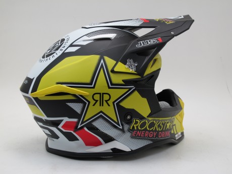 Шлем (кроссовый) JUST1 J39 ROCKSTAR желтый/черный/белый матовый (15883562109711)