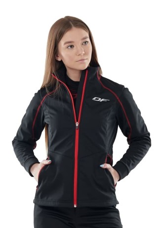 Куртка DragonFly Explorer Black-Red женская, Softshell (1588940263861)