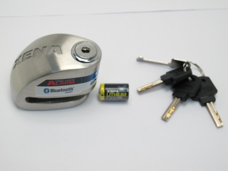 Замок на тормозной диск с сиреной Bluetooth XX6 серебристый (15937986913924)
