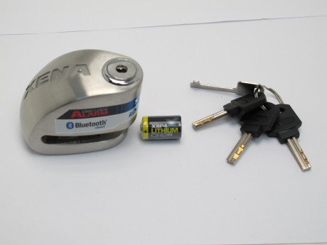 Замок на тормозной диск с сиреной Bluetooth XX6 серебристый (15937986921732)