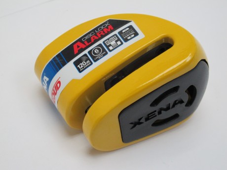 Замок на тормозной диск с сиреной Bluetooth XX6 жёлтый (15937965034003)