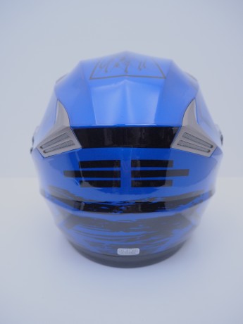 Шлем мото HIZER B208 blue/black (16515919547935)