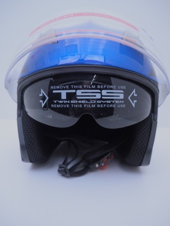 Шлем мото HIZER B208 blue/black (16515919565443)