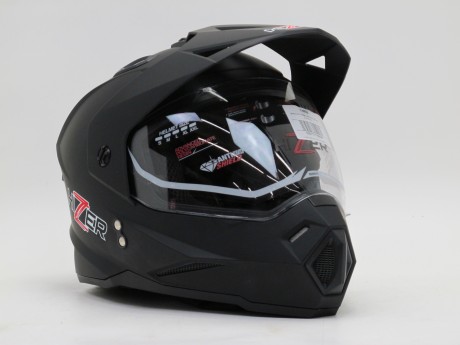 Шлем мото HIZER J6802 #3 matt black (16240199892831)