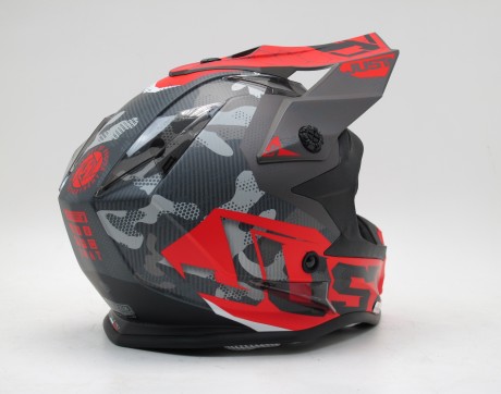 Шлем (кроссовый) JUST1 J32 YOUTH SWAT Hi-Vis красный/черный матовый (15905057251496)