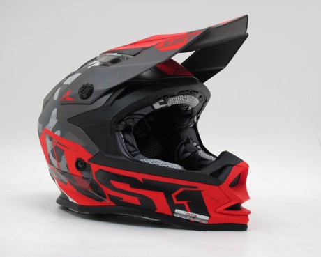 Шлем (кроссовый) JUST1 J32 YOUTH SWAT Hi-Vis красный/черный матовый (15905057298775)
