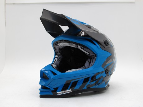 Шлем (кроссовый) JUST1 J32 YOUTH SWAT Hi-Vis синий/черный матовый (15905054490605)