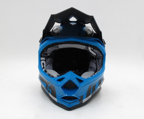 Шлем (кроссовый) JUST1 J32 YOUTH SWAT Hi-Vis синий/черный матовый (15905054648029)