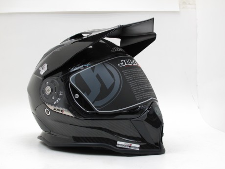 Шлем (мотард) JUST1 J14 Carbon Look Gloss глянцевый (15905053146651)