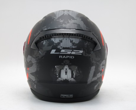 Шлем LS2 FF353 RAPID CIRCLE MATT TITANIUM FLUO ORANGE (15907516529501)