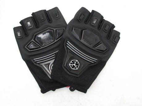 Перчатки SCOYCO МС-24D с обрезанными пальцами, черные (15916972464807)