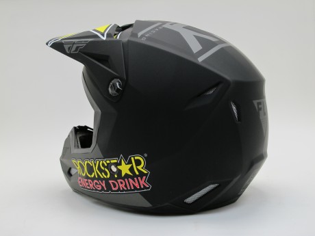 Шлем (кроссовый) Fly Racing KINETIC ROCKSTAR ECE серый/черный/желтый матовый (2020) (15967933211494)