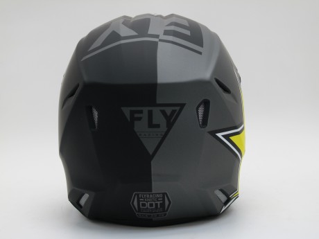 Шлем (кроссовый) Fly Racing KINETIC ROCKSTAR ECE серый/черный/желтый матовый (2020) (15967933227177)