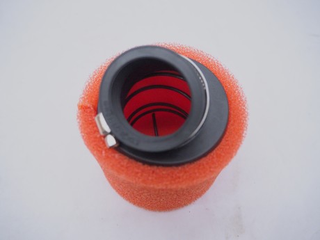 Фильтр возд. нулевик #2 (d=38mm) поролон красный (16484848254968)