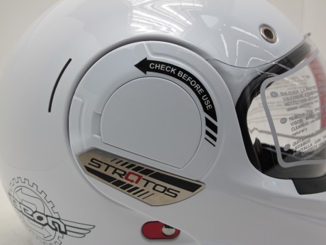 Шлем BEON B-707 STRATOS SHINY WHITE/GREY (16057009416444)