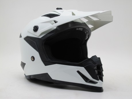 Шлем (кроссовый) ATAKI SC-16 Solid белый глянцевый (16080507983956)