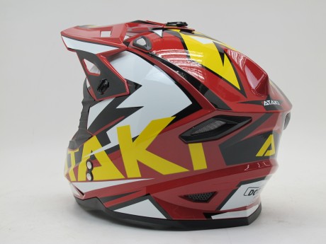Шлем кроссовый Ataki JK801 Rampage коричневый/желтый глянцевый (16081108386703)